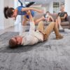 Marfi - 2' X 8' Abstract Runner Rug - Ivory / Sand - Image 3