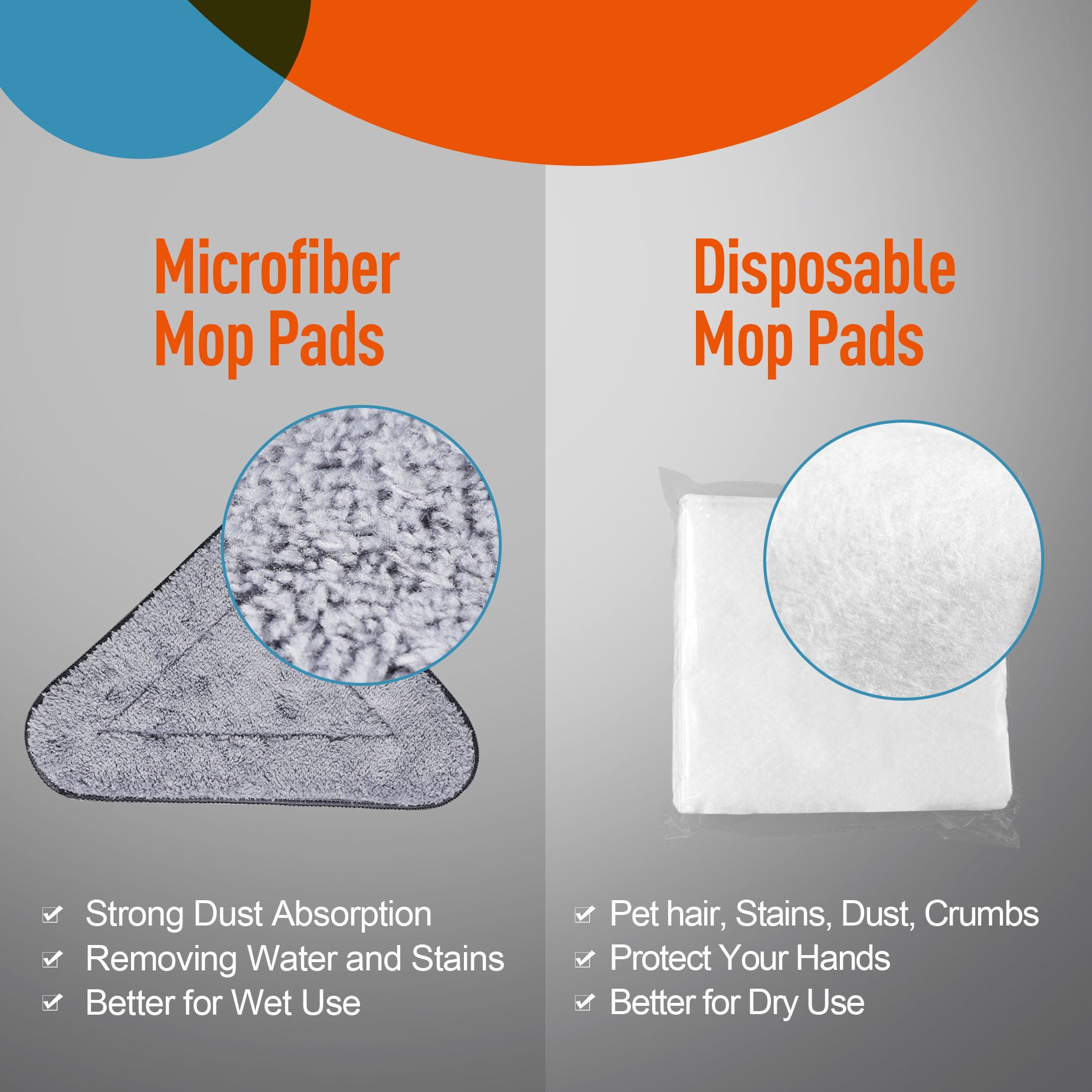 Effortless Wall Cleaning Mop With Disposable Pads, Versatile Triangle Design - White - Image 4