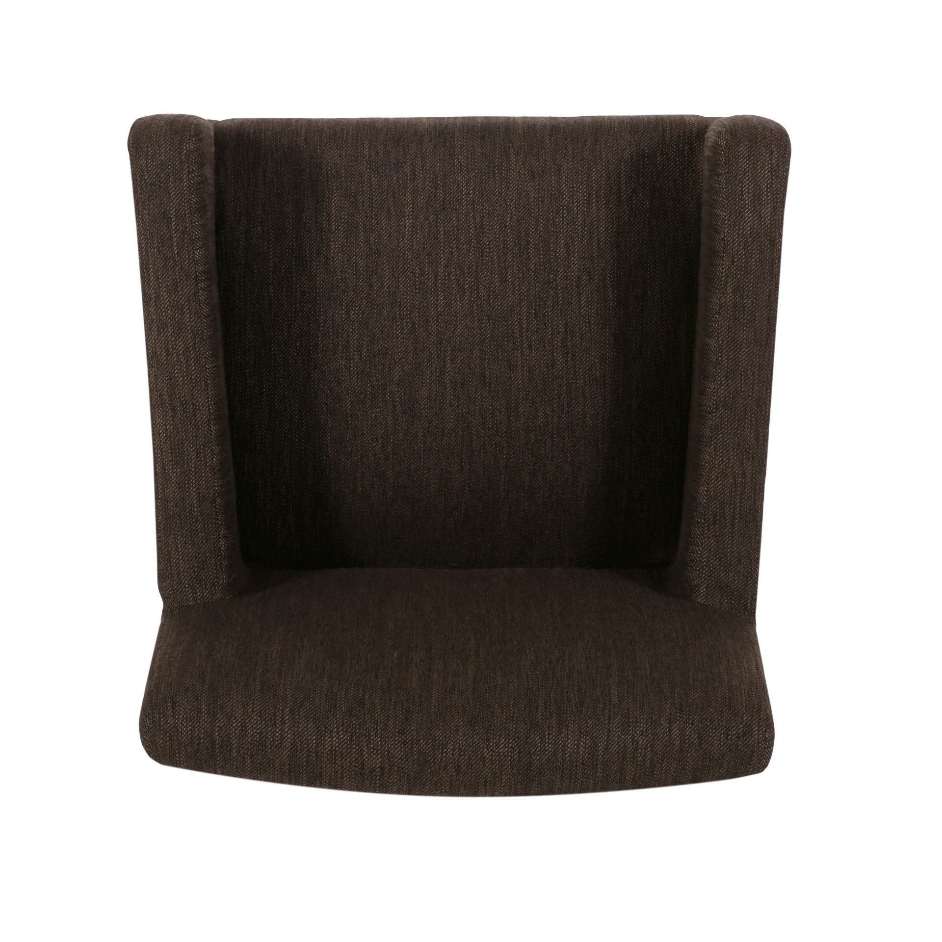 Charmed Upholstered Counter Stool With H Frame Base And Round Arms - Brown - Image 7