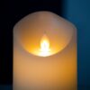 Flickering LED Candles With Remote Timer (Set of 3) - Ivory - Image 7