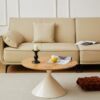 Round Coffee Table - Brown / White - Image 10