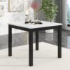 5-Piece Counter Height Dining Table Set With One Faux Marble Top Dining Table And Four Velvet Upholstered Chairs - Black - Image 3