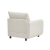 3 Piece L Shaped Modular Free Combination Sectional Sofa Couch With Ottoman - White - Image 12