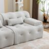 Large Size 2 Seater Sofa, Pure Foam Comfy Sofa Couch, Modern Lounge Sofa For Living Room, Apartment - Beige - Image 5