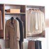Devi - Wall Mounted Wood Closet System With Modular Design And Ample Storage - Oak - Image 7
