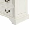 Modern 5 Drawer Dresser For Bedroom Ample Storage Wide Chest Of Drawers - Antique Brown / White - Image 6