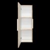 Medicine Single Door Cabinet, Three Shelves - Light Oak / White - Image 6