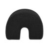 Bridge - Arched Upholstered Footstool Ottoman - Ebony Black - Image 3