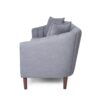 Contemporary 3 Seater Sofa With Plush Accents And Button Tufted Diamond Stitching - Gray - Image 7