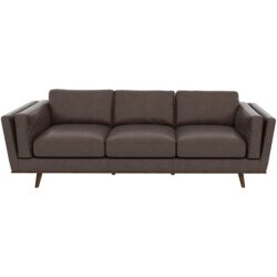 Chase - Leather Sofa - Chocolate / Dark Brown