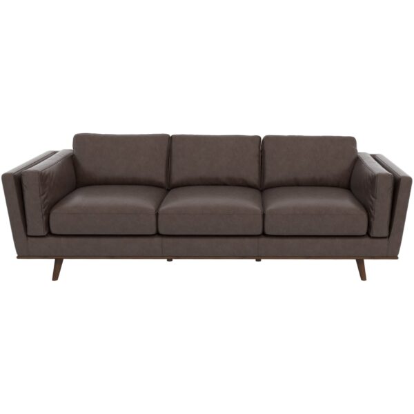 Chase - Leather Sofa - Chocolate / Dark Brown