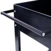Elevated Mobile Raised Ergonomic Metal Planter Garden Bed With Wheels Powder Coated Steel - Black - Image 9