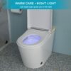 Smart Toilet With Bidet Built In, Auto Open & Close, Elongated Heated Seat, Foot Sensor Flush, LED Display, Warm Water Wash - White - Image 7