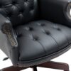 Executive Office Chair, High Back Reclining Comfortable Desk Chair With Smooth Glide Caster Wheels - Black - Image 7