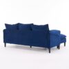 Convertible Combination Sofa, Sofa L Shaped, Sofa With Footstools With Storage Sofa For Living Room, Living Room 3 Seater Combination Sofa - Blue - Image 11
