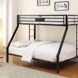 Limbra - Twin Long Queen Bunk Bed - Black