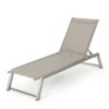 Myers - Modern Chaise Lounge Set With Adjustable Mesh Back - Gray - Image 11