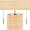 Cylinder - Rattan Contemporary Rattan Table Lamp - Royal Gold / Natural - Image 3