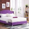 Full Bed Transitional Upholstered - Purple - Image 7