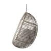 Charming Hanging Basket Chair With Cozy Wicker Weave And Sturdy Metal Frame - Gray - Image 7