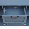 2 Door 3 Drawer Cabinet, American Furniture, Suitable For Bedroom, Living Room, Study - Blue - Image 7