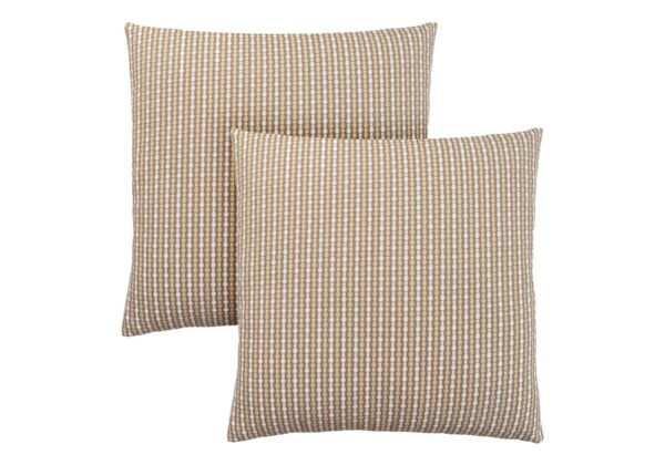 Pillows, Square, Insert Included, Decorative Throw, Hypoallergenic Polyester, Modern, Stylish Appearance (Set of 2) - Taupe
