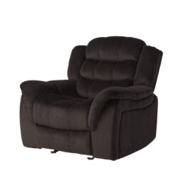 Classic Design, Plush, Glider Recliner - Brown