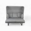 Outdoor Patio Daybed Rattan Daybed Outdoor Sunbed With Detachable Pillows For Patio, Backyard, Pool - Gray - Image 12