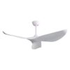 Indoor Ceiling Fan Without Light, 6 Speeds Reversible DC Motor, 3 ABS Blade Ceiling Fan White For Bedroom - White - Image 2