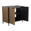 Contemporary Freestanding Bathroom Vanity With Adjustable Shelves - Light Coffee - Image 10