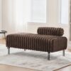 Mini Loveseat With Adjustable Backrest - Brown - Image 4