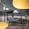 Silas - Engineered Stone Top Nesting Table - Black - Image 8