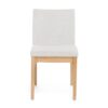 Contemporary Dining Chair (Set of 2) With Upholstered Legs - Light Beige - Image 6