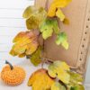 Maple Leaf Spray Green & Mustard, Botanicals Decor For Harvest Festival Fall Festival & Thanksgiving Table Decorations (Set of 12) - Green / Mustard - Image 2