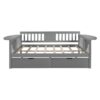 Full Size Daybed With 2 Drawers, Slat Support - Gray - Image 12
