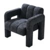 31.10" Boucle Upholstered Accent Chair - Dark Gray - Image 6