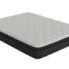 12" California King Euro Top Hybrid Memory Foam Mattress - White / Black - Image 4
