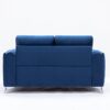 Wenona - Velvet Loveseat - Blue - Image 4