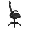 Office Chair, Adjustable Height, Swivel, Ergonomic Armrests, Contemporary / Modern - Black - Image 4