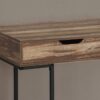Computer Desk For Home Office, Laptop, Storage Drawers, Contemporary Versatile Placement - Brown - Image 9