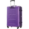 2 Piece Luggage Set With Bags Expanable Spinner Wheels ABS Lightweight Suitcase With Tsa Lock 20" / 24" - Purple - Image 17
