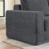 Minimalist L Shape Modular Sectional Sofa Bed - Gray - Image 9