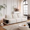 3 Seater Sofa Couch For Living Room, Modern Couches For Small Space, Cat Nest Sofa, For Cat Friendly, Comfy Couch With Waterproof And Cat Scratch Resistant Fabric - Image 3