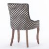 Ultra Side Dining Chair, Thickened Fabric Chairs With Neutrally Toned Solid Wood Legs, Bronze Nail Head (Set of 2) - Blue - Image 7