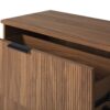 Mid-Century 3 Drawer Chest With Reeded Drawer Fronts - Mocha - Image 4