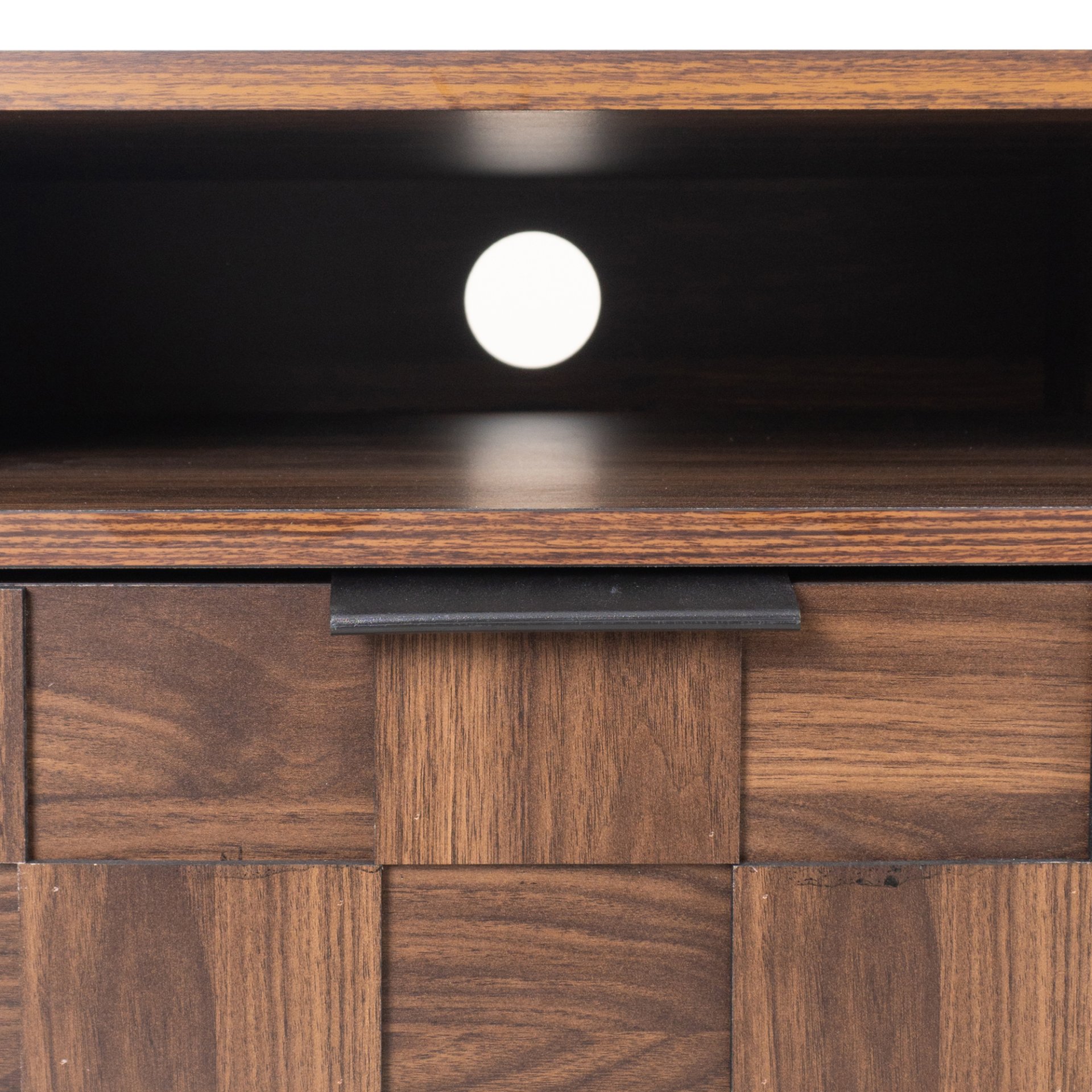 Mid Century TV Stand With 2 Drawers, Media Console Table For Tvs Up To 85'', Entertainment Center With Storage For Living Room - Dark Brown - Image 18