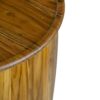 Drum Side Table With Tray Style Top - Brown - Image 4