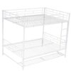 Full Over Full Bunk Bed With Shelf And Guardrails - White - Image 5