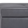 Oregon - Storage Ottoman Bench With Tray - Stone Gray - Image 6