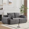 Compressed Sofa, 2 Seater Large Sectional Couches For Living Room - Gray - Image 2